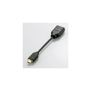 即納 エレコム HDMI変換アダプタ　タイプA-タイプD　ブラック　AD-HDADBK AD-HDADBK｜pasoden