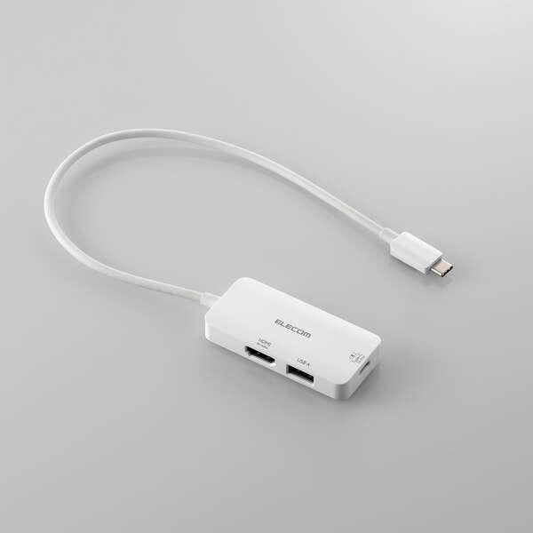 即納 エレコム USB Type-C ドッキングステーション 3-in-1 コンパクト ハブ PD ...
