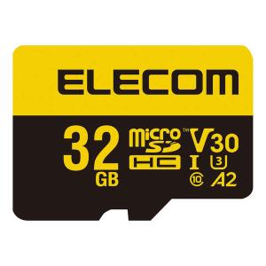 あすつく エレコム マイクロSDカード microSDHC 32GB Class10 UHS-I U3 V30 読込最大90MB/s Nint...｜pasoden