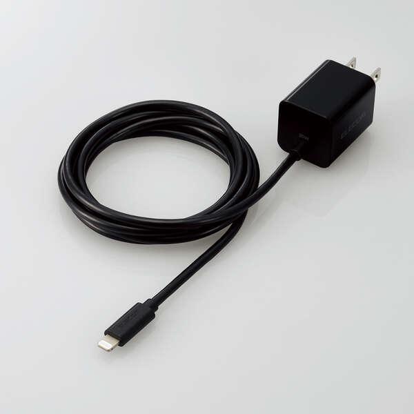 あすつく エレコム USB Type-C 充電器 PD 対応 20W ライトニングケーブル 一体型 ...