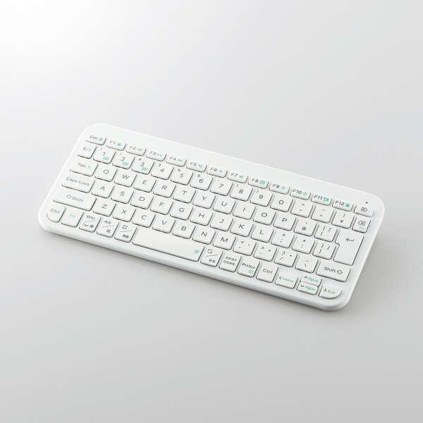 即納 エレコム ワイヤレス キーボード Bluetooth 無線 パンタグラフ テンキーレス コンパ...
