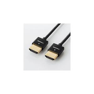 即納 エレコム スーパースリムイーサネット対応HDMIケーブル HDMI(タイプA)-HDMI(タイ...