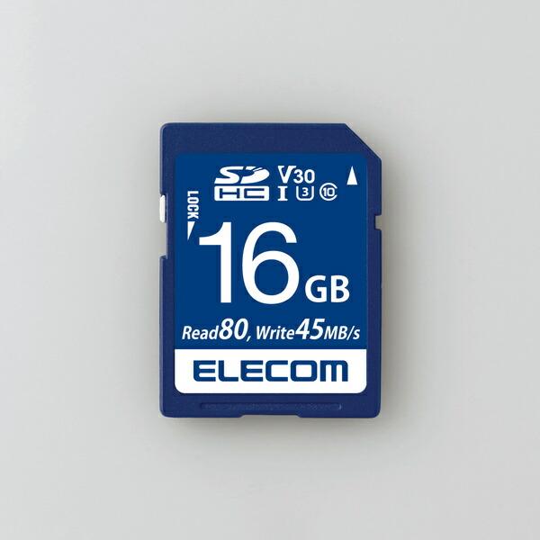 あすつく エレコム SD カード 16GB UHS-I 高速データ転送 データ復旧サービス