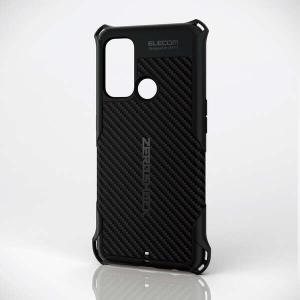 エレコム OPPO Reno5 A ケース カバー ZEROSHOCK 耐衝撃 TPU ハニカム構造 ブラック