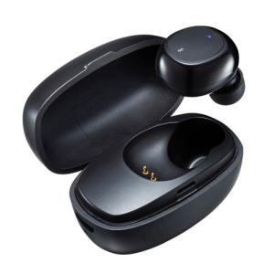 サンワサプライ 超小型Bluetooth片耳ヘッドセット（充電ケース付き）