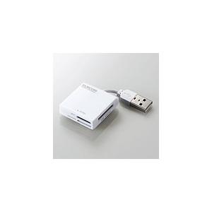 エレコム ケーブル固定メモリカードリーダホワイト  MR-K009WH MR-K009WH
