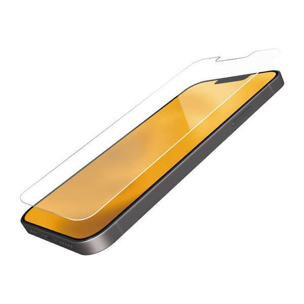 エレコム iPhone13 mini ガラスフィルム 高透明 指紋防止 貼り付けツール付