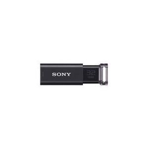 SONY USB3.0対応 ノックスライド式USBメモリー ポケットビット 32GB ブラック US