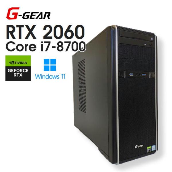 【中古ゲーミングPC】TSUKUMO G-GEAR / GeForce RTX 2060 / Cor...