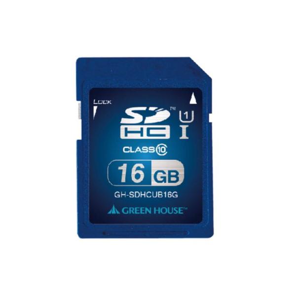 GREEN HOUSE SDHC メモリーカード 16GB UHS-I クラス10 GH-SDHCU...