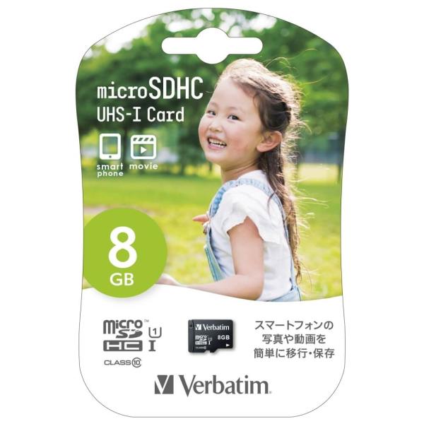 Verbatim microSDHCカード UHS-I Class 10 8GB　MHCN8GJVZ...