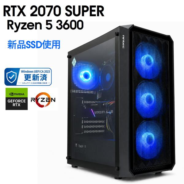【中古自作ゲーミングPC】 SSD新品使用 /GeForce RTX 2070 SUPER / Ry...