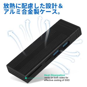 USB SSDケース USBハブ/カードリーダ...の詳細画像5