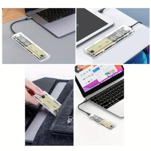 スケルトン M.2 SSD USB 外付けケー...の詳細画像2