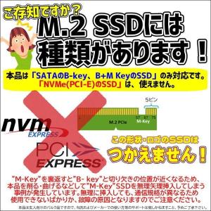 M.2 SSD USB クリア 外付けケース ...の詳細画像1