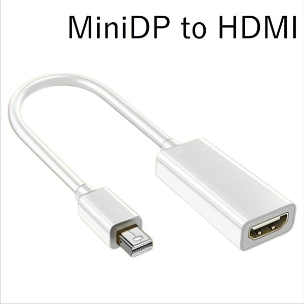 【追跡可能メール便】Mini DP to HDMI 変換アダプタ 接続しやすい短ケーブル付き 108...