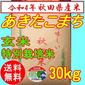 【令和4年産】秋田県産 あきたこまち 特栽米　検査1等米　限定入荷品（在庫わずかです）　 玄米 30kg（送料込み・精米もできます）
