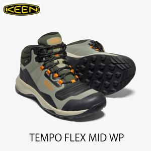 KEEN キーン MEN'S TEMPO FLEX MID WP テンポ フレックス ミッド ウォータープルーフ 防水ハイキングシューズ 1025468｜passage-store
