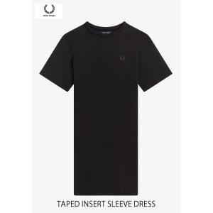 FRED PERRY フレッドペリー TAPED INSERT SLEEVE DRESS ショートスリーブドレス D3178｜passage-store