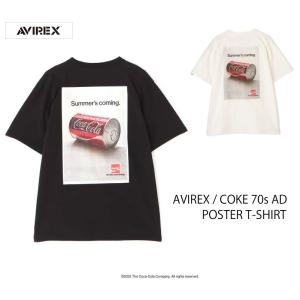 AVIREX アビレックス アヴィレックス Tシャツ 半袖 メンズ COKE 70s AD