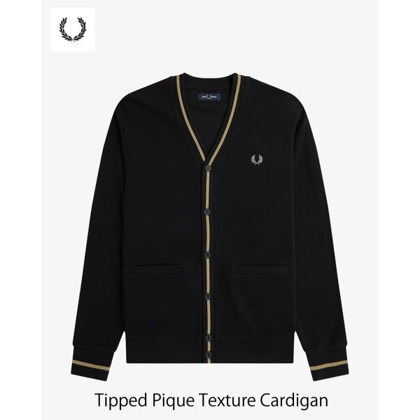 送料無料！FRED PERRY フレッドペリー Tipped Pique Texture Cardi...