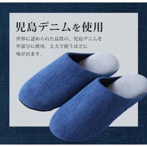 SOAS 児島デニム 低反発ルームシューズ デ...の詳細画像2