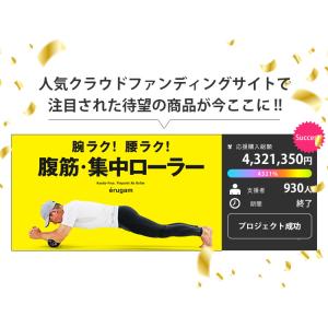 選べる特典付 erugam 腹筋集中ローラー ...の詳細画像1