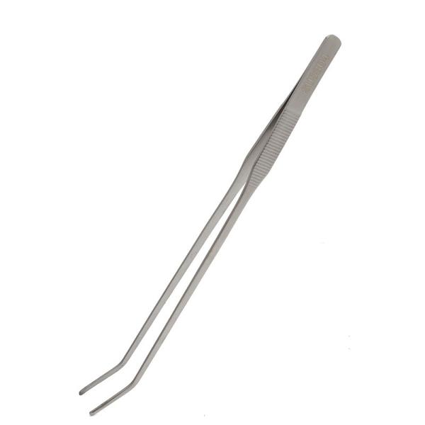 ステンレスピンセット 27cm 先曲タイプ 222770