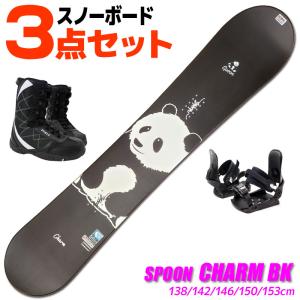 スノーボード スノボー 板 SPOON CHARM パンダ 2024 モデル メンズ