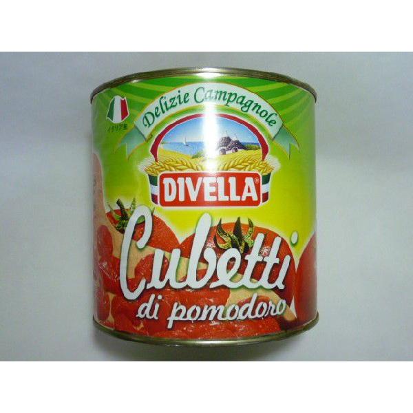 業務用トマト缶 ディベラ ダイストマト 業務用 ケース売り 2500g x 6 イタリア産