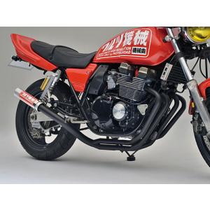 ■ワルツ機械曲マフラー■XJR400　ブラックアウタータイプ　【送料無料】15058