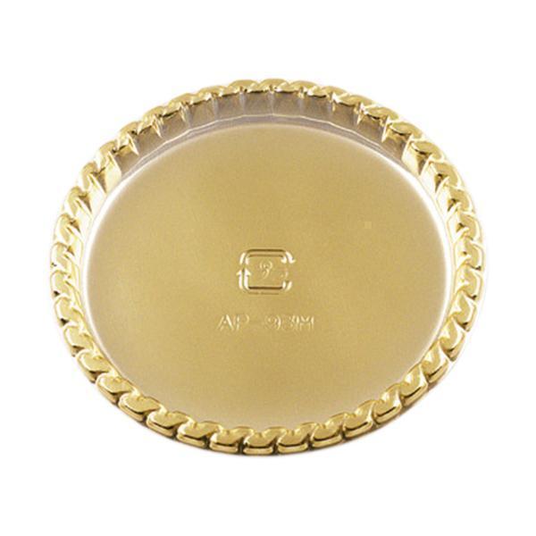 【LINE登録で10%OFFクーポン】ケーキトレー 丸型 (ゴールド) 100枚入 ケーキ台紙 , ...