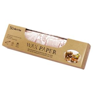 ワックスペーパー L(ロゴ) 50枚入 シートタイプ WAXペーパー