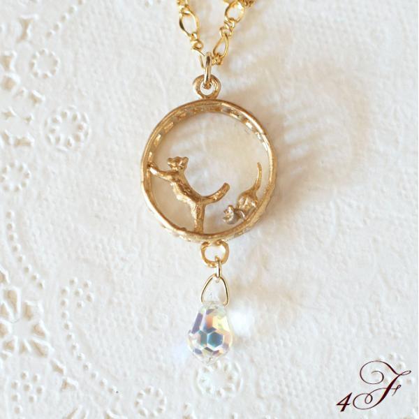 インフィニティループ ネックレス 4F 送料無料 パルナートポック ブラフシューペリア ねこ 猫 ネ...