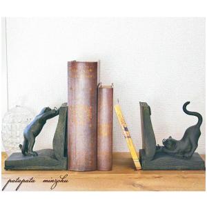 A135（学者猫ブックエンド リバティーキャットBookend）◎送料無料ペア