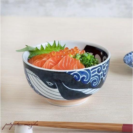 みのる陶器 白波くじら 4寸 お好み丼 小丼 くじら 13cm 美濃焼 軽量 丼 磁器 陶器 和食器...