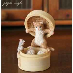 ポージング 猫 置物 オブジェ ネコ ねこ キャット : パタパタ民族