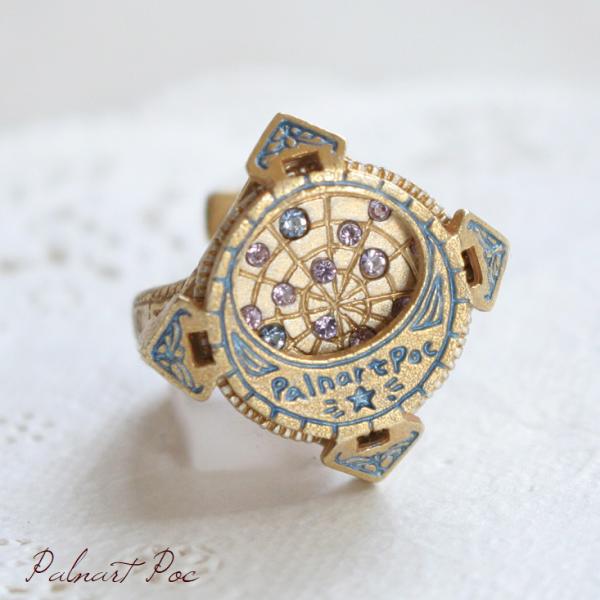 星座早見盤 リング (GD) ゴールド 星座  パルナートポック 送料無料 アクセサリー  星座盤 ...