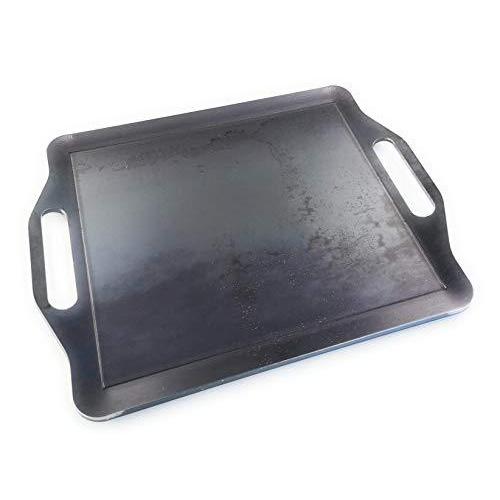 Pathfind 極み黒鋼(極厚4.5ミリ黒皮鉄板)美味しいBBQの必需品！（ハンドル付）