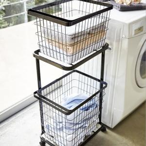 tower 山崎実業 ランドリーワゴン+バスケ...の詳細画像1