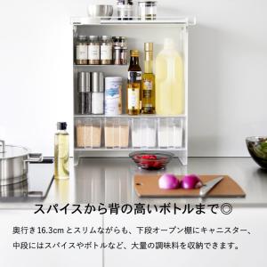 tower 山崎実業 前が開く 隠せる調味料ラ...の詳細画像2