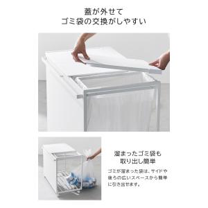 tower 山崎実業 蓋付き目隠し分別ダストワ...の詳細画像5