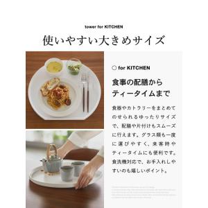 tower 山崎実業 トレー タワー 半月型公...の詳細画像2