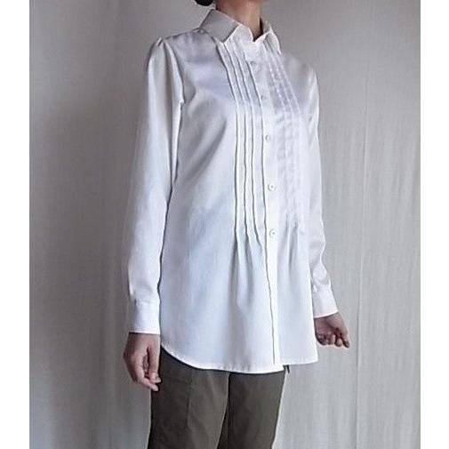 台衿ピンタックシャツ(7〜17号/ハンドメイド/洋裁/ミシン/ソーイング/シャツ/パピエパターン/型...