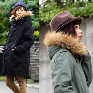 (リムリミット) Rimlimit モッズコート ボリューム フェイクファー ボア ライナー ミリタリー 40代 50代