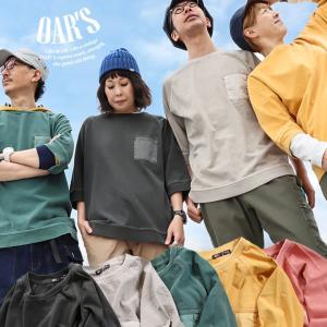六分袖 カットソー tシャツ ティーシャツ しっかり 綿100％ コットン ユニセックス 七分袖 メンズ レディース OAR’S オールズ (メール便50)