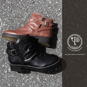 ショート ブーツ サイドゴア ブーツ ドレープ レザー クレープソール アンティーク (ヨースケ ユーエスエー) YOSUKE U.S.A 40代 50代