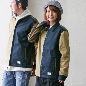 コーチジャケット ジャケット ツイル コットン100％ コットン カジュアル ワーク スナップボタン
