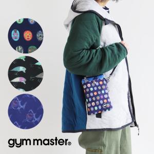 gym master スマホポーチ ポーチ BAG バッグ カバン ハッピーペイント キャラクター 総柄 カジュアル レディース メンズ｜paty