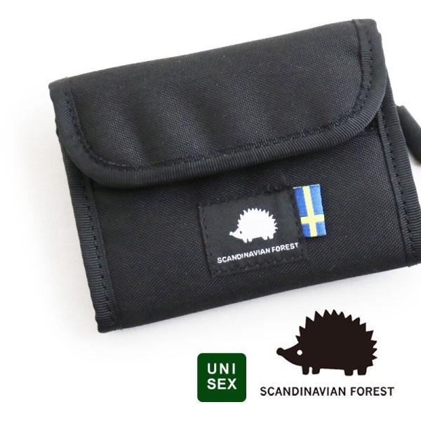 SCANDINAVIAN FOREST ウォレット 財布 二つ折り財布 撥水 テフロン加工 ポリエス...